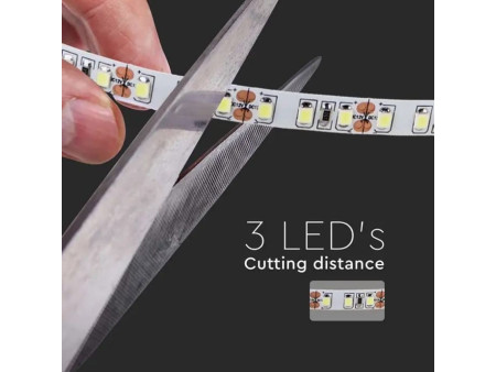 SKU 212623 VT-2835-7.5 V-TAC Strip LED SMD2835 8W/m Bobina 10m 120 LED/m 24V 4000K 8mm