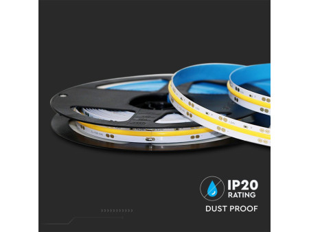SKU 212653 VT-COB-280 V-TAC Strip LED COB-280 10W/m Bobina 5m 24V 950Lm/m 4000K 8mm