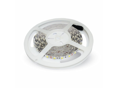 SKU 2156 VT-5050 60-IP20 V-TAC Strip LED SMD5050 10,8W/m Bobina 5m 60 LED/m 12V Giallo 10mm