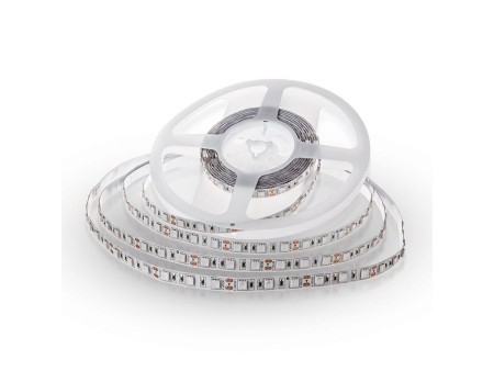 SKU 2156 VT-5050 60-IP20 V-TAC Strip LED SMD5050 10,8W/m Bobina 5m 60 LED/m 12V Giallo 10mm