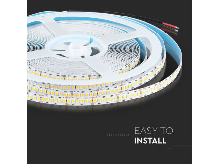 SKU 21321 VT-10-240 V-TAC PRO Strip LED SMD2835 Chip Samsung 15W/m Bobina 10m 240 LED/m 24V 4000K 10mm