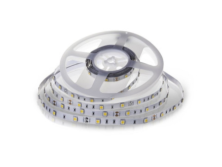 SKU 2133 VT-5050 30-IP20 V-TAC Strip LED SMD5050 4,8W/m Bobina 5m 30 LED/m 12V 6000K 10mm