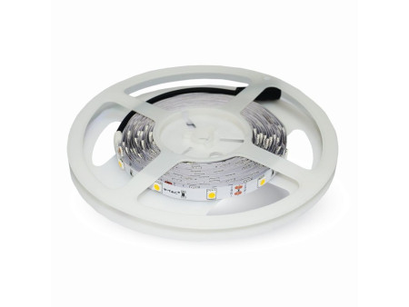 SKU 2133 VT-5050 30-IP20 V-TAC Strip LED SMD5050 4,8W/m Bobina 5m 30 LED/m 12V 6000K 10mm
