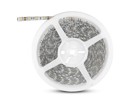 SKU 2155 VT-5050 60-IP65 V-TAC Strip LED SMD5050 10,8W/m Bobina 5m 60 LED/m 12V RGB IP65 10mm