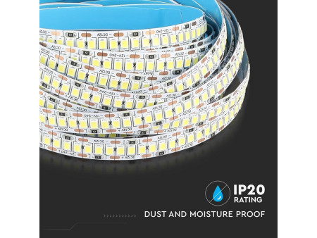 SKU 2164 VT-2835 240-H V-TAC Strip LED SMD2835 18W/m Bobina 5m 240 LED/m 12V 3000K 10mm