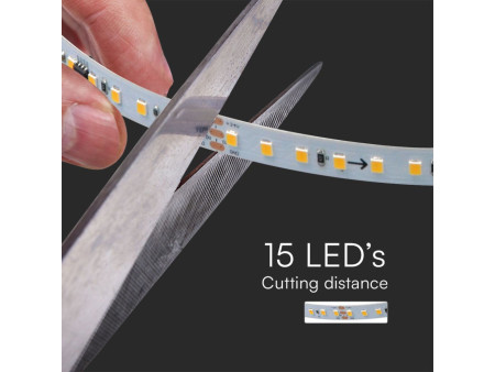 SKU 23608 VT-2835-120 V-TAC Strip LED Running SMD2835 10W/m Bobina 10m 120 LED/m 24V 4000K 8mm