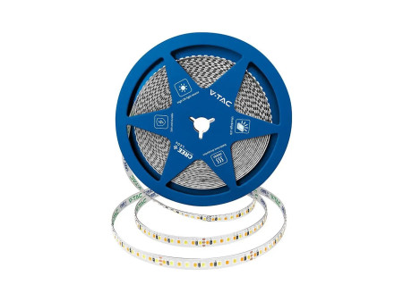 SKU 240836 VT-2835 192 V-TAC PRO Strip LED SMD2835 Chip CREE 15W/m Bobina 5m 192 LED/m 24V Doppio PCB CCT 8mm