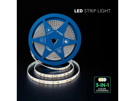 SKU 240836 VT-2835 192 V-TAC PRO Strip LED SMD2835 Chip CREE 15W/m Bobina 5m 192 LED/m 24V Doppio PCB CCT 8mm