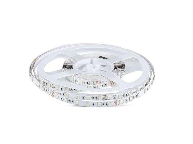 SKU 2459 VT-5050-24V V-TAC Strip LED SMD5050 9W/m Bobina 5m 60 LED/m 24V 4000K 10mm
