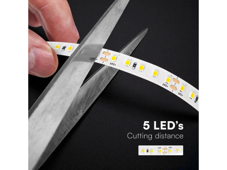 SKU 24320 VT-2835 V-TAC Strip LED SMD2835 8W/m Bobina 20m 120 LED/m 24V 3000K 10mm