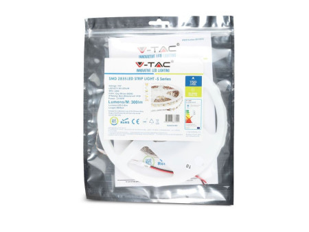 SKU 2560 VT-2835 60 V-TAC Strip LED SMD2835 3,6W/m Bobina 5m 60 LED/m 12V 4000K 6mm