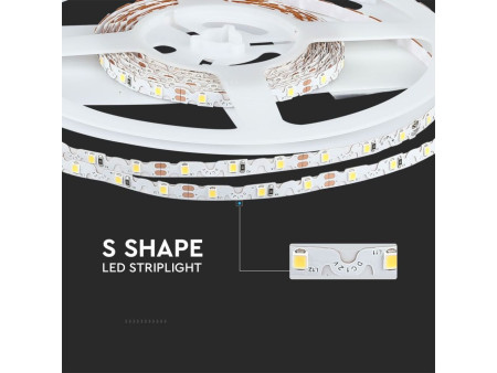 SKU 2561 VT-2835 60 V-TAC Strip LED SMD2835 3,6W/m Bobina 5m 60 LED/m 12V 6400K 6mm