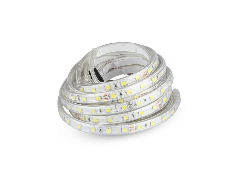 SKU 2564 VT-5050 60 V-TAC Strip LED SMD5050 9W/m Bobina 5m 60 LED/m 24V 6400K IP65 10mm