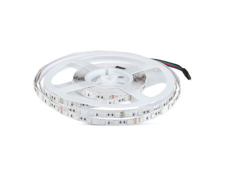 SKU 2592 VT-5050 60-24V V-TAC Strip LED SMD5050 9W/m Bobina 10m 60 LED/m 24V RGB 10mm