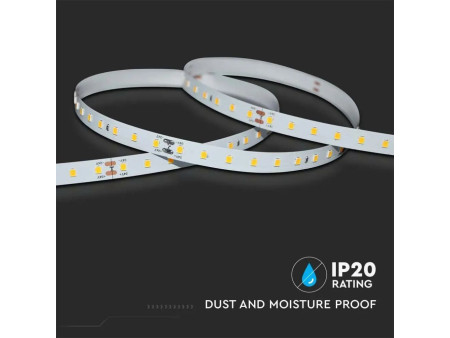 SKU 2696 VT-2835-90 V-TAC Strip LED SMD2835 4W/m Bobina 5m 90 LED/m 24V 200LM/W 3000K 10mm CRI90