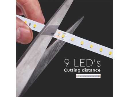 SKU 2698 VT-2835-90 V-TAC Strip LED SMD2835 4W/m Bobina 5m 90 LED/m 24V 200LM/W 6400K 10mm CRI90