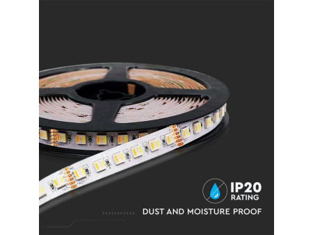 SKU 2895 VT-5050-60 V-TAC Strip LED SMD5050 24W/m Bobina 5m 60 LED/m 24V RGB+CCT 12mm