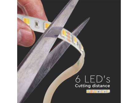 SKU 2897 VT-2835-120 V-TAC Strip LED SMD2835 14W/m Bobina 5m 120 LED/m 24V CCT 10mm