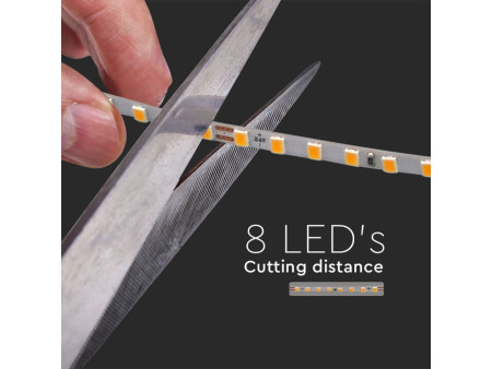 SKU 2908 VT-2835-128 V-TAC Strip LED SMD2835 10W/m Bobina 5m 128 LED/m 24V 6500K 4mm