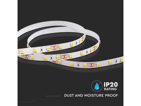 SKU 2931 VT-4040 V-TAC Strip LED SMD4040 8W/m Bobina 5m 60 LED/m 12V 3000K 8mm