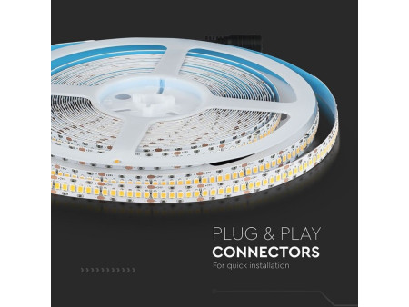 SKU 331 VT-10-240-1 V-TAC PRO Strip LED SMD2835 Chip Samsung 18W/m Bobina 10m 240 LED/m 24V 3000K CRI95
