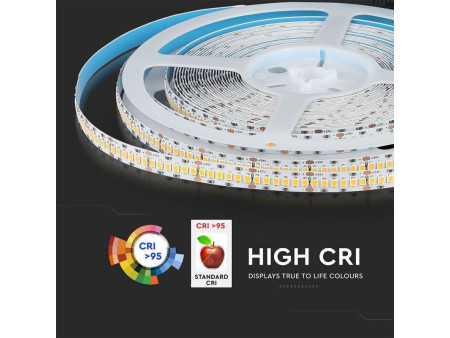 SKU 333 VT-10-240-1 V-TAC PRO Strip LED SMD2835 Chip Samsung 18W/m Bobina 10m 240 LED/m 24V 6400K CRI95