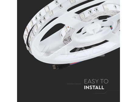 SKU 212350 V-TAC Kit Strip LED SMD5050 30 LED/m RGB IP20 (212124+3238+3625)
