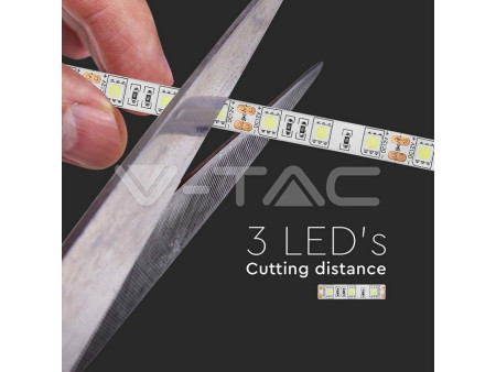 SKU 212354 VT-5050-60 V-TAC Kit Strip LED SMD5050 7W/m 60 LED/m RGB IP65 (2155+3008+3304)