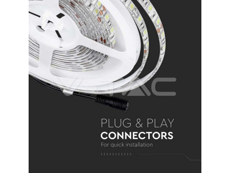 SKU 212354 VT-5050-60 V-TAC Kit Strip LED SMD5050 7W/m 60 LED/m RGB IP65 (2155+3008+3304)