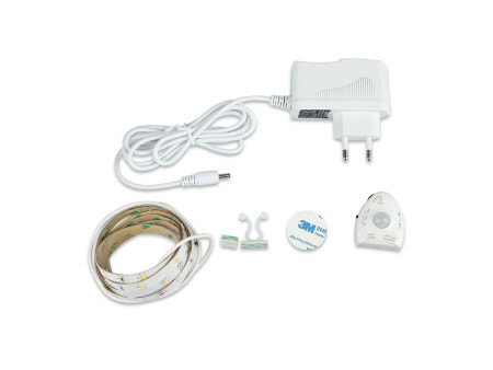 SKU 212549 VT-8067 V-TAC Kit Strip LED Scendiletto Singolo 1,2m Strip 30 LED/m 3W Sensore Movimento 12V 4000K Dimmerabile
