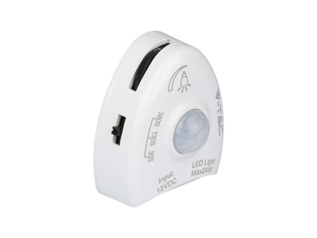 SKU 212549 VT-8067 V-TAC Kit Strip LED Scendiletto Singolo 1,2m Strip 30 LED/m 3W Sensore Movimento 12V 4000K Dimmerabile