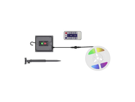 SKU 23046 VT-2835-60 V-TAC Kit Strip LED SMD2835 con Pannello Solare 1.2W/m RGB IP67