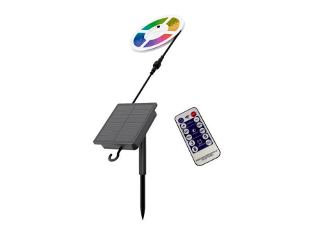 SKU 23046 VT-2835-60 V-TAC Kit Strip LED SMD2835 con Pannello Solare 1.2W/m RGB IP67