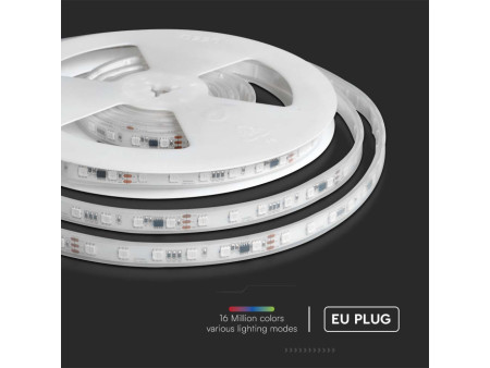 SKU 23146 Confronta V-TAC Kit Strip LED Magic SMD5050 13W/m 60 LED/m RGB 5m Compatibile Magic Home Pro Telecomando IP65