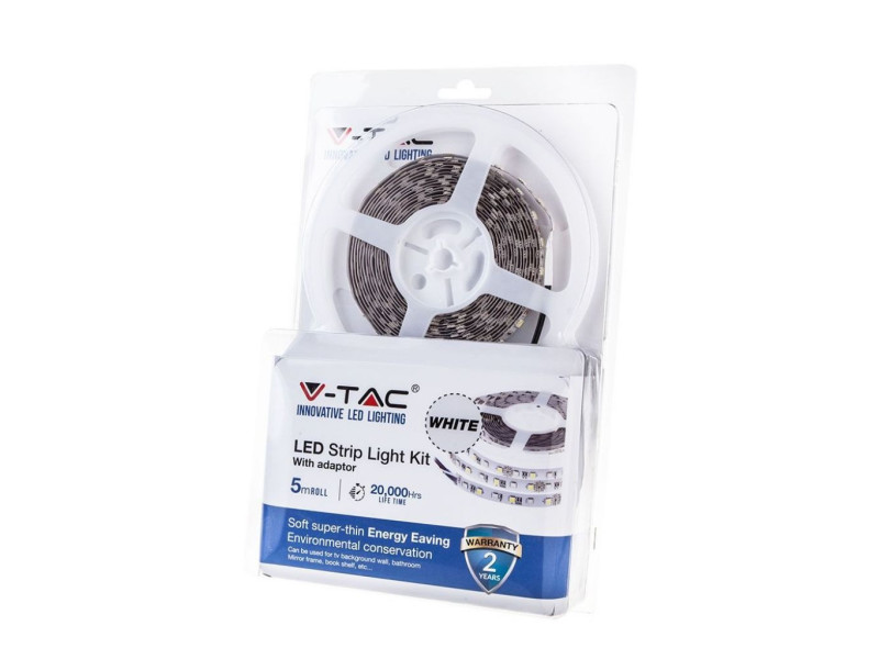 SKU 2353 VT-5050 60-Set V-TAC Kit Strip LED SMD5050 60 LED/m RGB IP20 (2120+3008+3304)