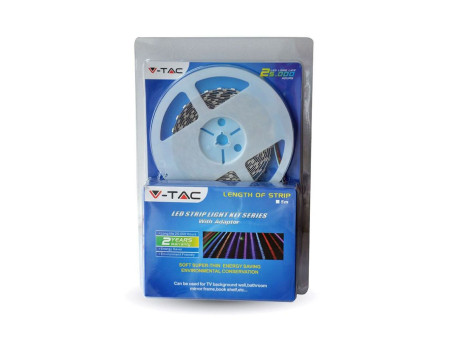 SKU 2354 VT-5050 60-Set V-TAC Kit Strip LED SMD5050 9,6W/m 60 LED/m RGB IP65 (2155+3008+3304)