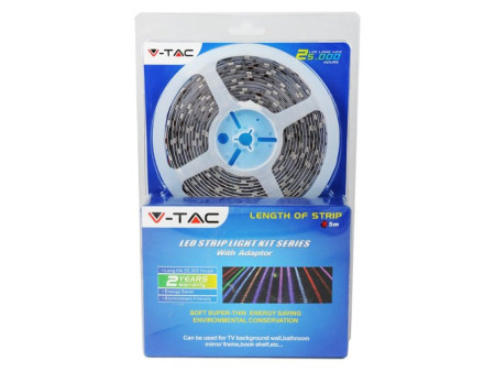 SKU 2358 VT-5050 IP20 V-TAC Kit Strip LED SMD5050 60 LED/m RGB+Bianco IP20 (2159+3034+3326)