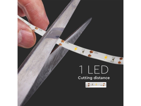 SKU 2574 VT-8082 V-TAC Strip LED SMD2835 2,4W 1m 30 LED/m 6V a Batteria con Sensore di movimento 4000K IP65