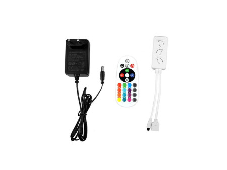 SKU 2628 VT-5050-54-EU V-TAC Kit Strip LED SMD5050 4W/m 54LED/m RGB e 3in1 5 metri 12V Wifi Google Home e Alexa Dimmerabile IP65