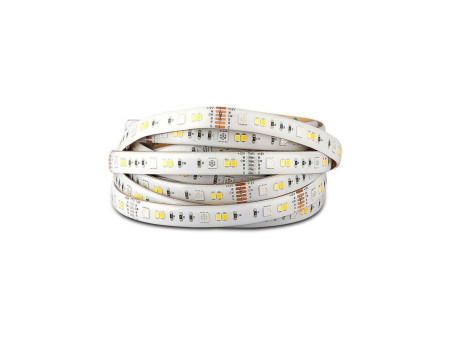 SKU 2628 VT-5050-54-EU V-TAC Kit Strip LED SMD5050 4W/m 54LED/m RGB e 3in1 5 metri 12V Wifi Google Home e Alexa Dimmerabile IP65