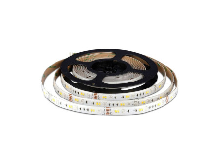 SKU 2628 VT-5050-54-EU V-TAC Kit Strip LED SMD5050 4W/m 54LED/m RGB e 3in1 5 metri 12V Wifi Google Home e Alexa Dimmerabile IP65
