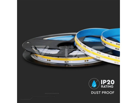 SKU 2681 V-TAC Kit Strip LED 420 COB 6400K 10W IP20 DC24V 1000LM/M CRI95 (2651+3272)