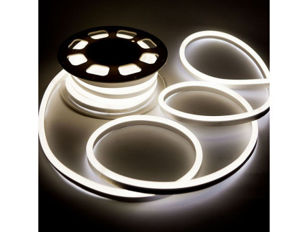 SKU 2514 VT-555DW V-TAC Strip LED Neon Flex 8W/m 120 LED/m Bobina 10m 24V 4500K IP65