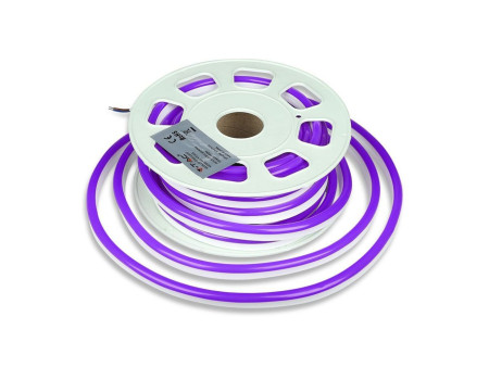 SKU 2531 VT-555 V-TAC Strip LED Neon Flex 8W/m 120 LED/m Bobina 10m 24V Violetto IP65
