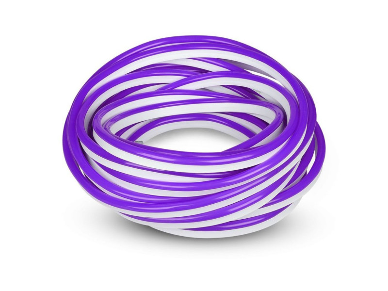 SKU 2531 VT-555 V-TAC Strip LED Neon Flex 8W/m 120 LED/m Bobina 10m 24V Violetto IP65
