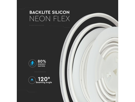 SKU 2570 VT-559 V-TAC Strip LED Neon Flex 13W/m 120 LED/m Bobina 10m 24V 6400K IP65