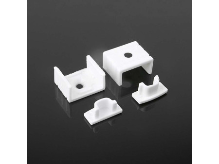 SKU 10321 VT-8157 V-TAC Profilo Lineare per Strip LED fino a 15.7mm, Alluminio Silver Copertura Opaca 2000x17.6x6.9mm