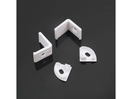 SKU 10322 VT-8158 V-TAC Profilo Angolare per Strip LED fino a 10.5mm, Alluminio Silver Copertura Opaca 2000x15.8x15.8mm