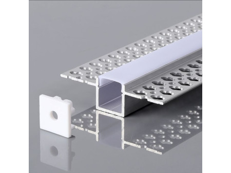 SKU 23173 VT-8201 V-TAC Profilo Lineare Incasso Cartongesso Strip LED 12.5mm, Alluminio Silver Copertura Opaca 2000x56x15mm