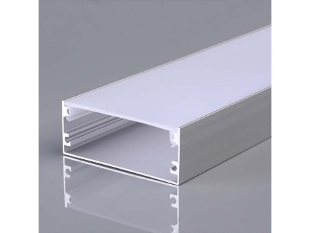 SKU 23178 VT-8206 V-TAC Profilo Lineare Strip LED fino a 48mm, Alluminio Silver Copertura Opaca 2000x50x20mm